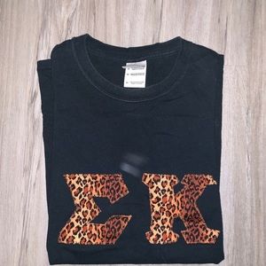 Sigma kappa cheetah sorority letters